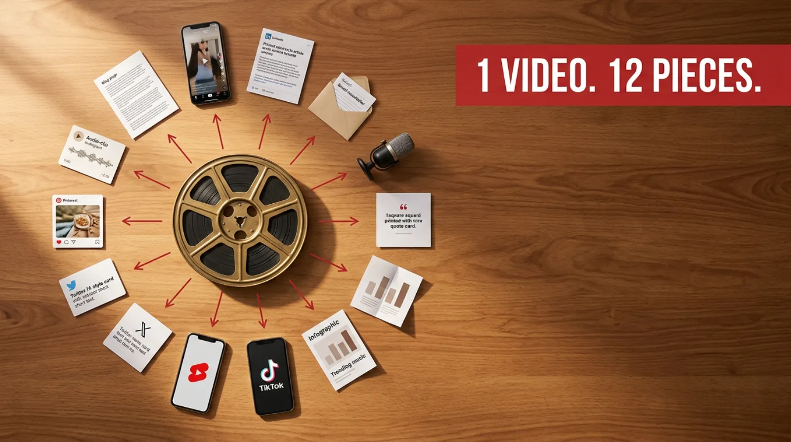 Your Competitor Just Turned One YouTube Video Into 12 Pieces of Content. You Uploaded a Testimonial and Called It a Day