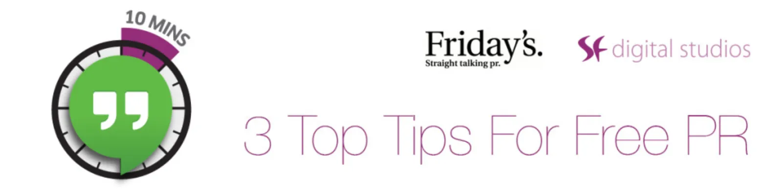 3 Top Tips For Free PR