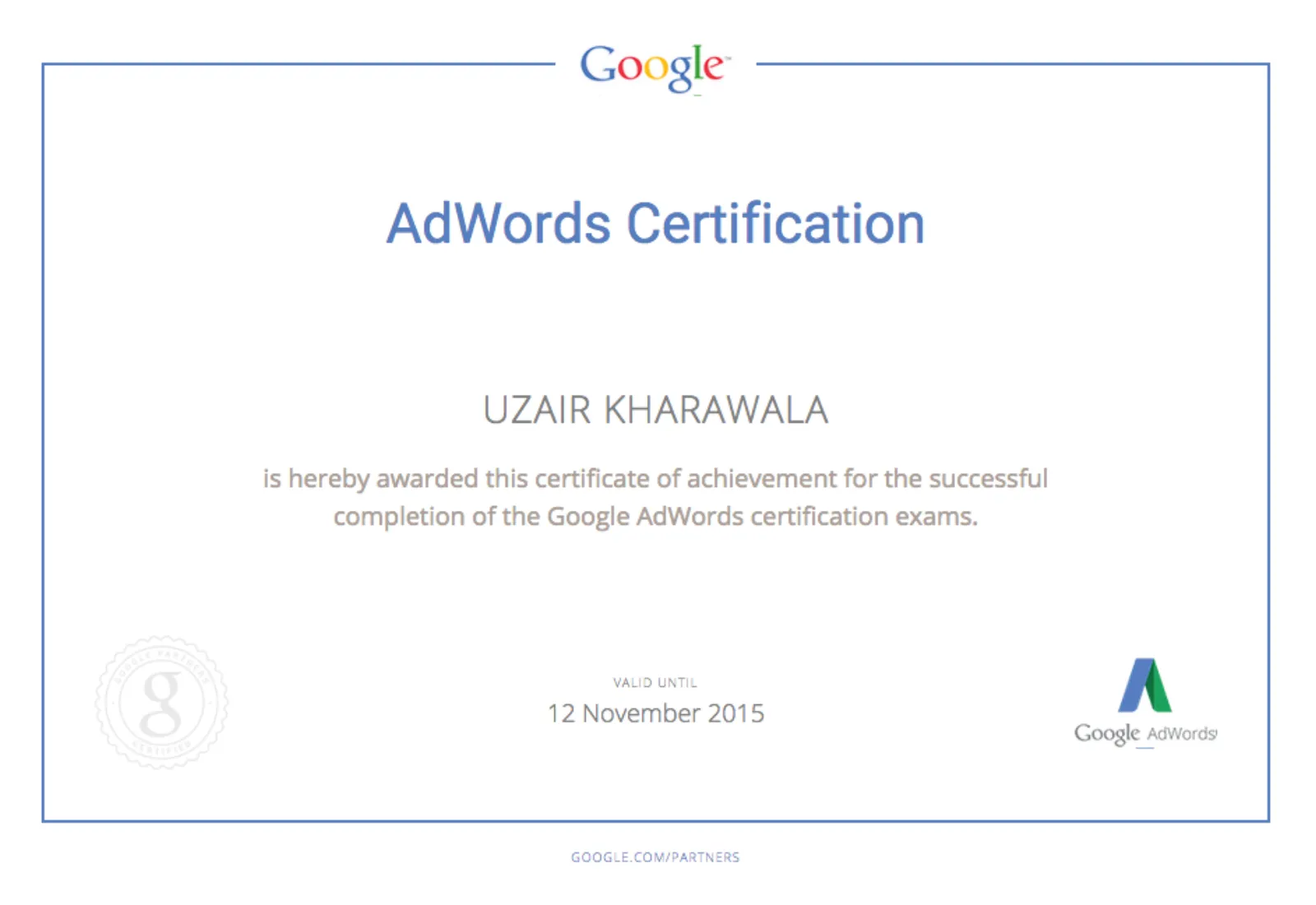 Google Adwords Partner