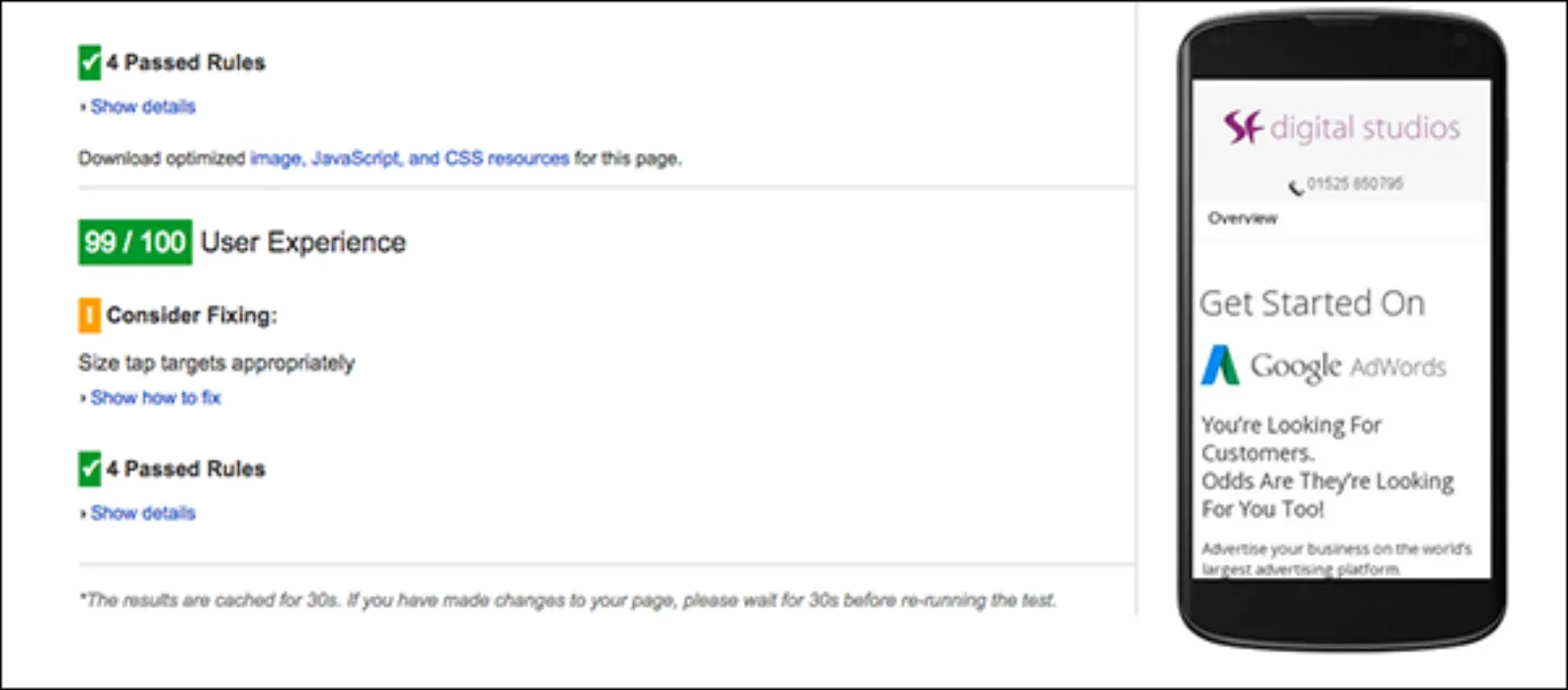 Google Mobile Friendly Website