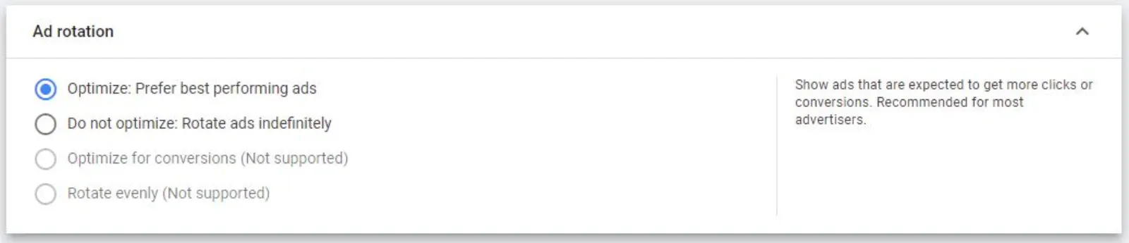 Google Ads Ad Rotation