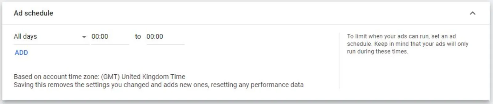 Google Ads Ad Schedule