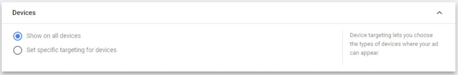 Google Ads Target Devices