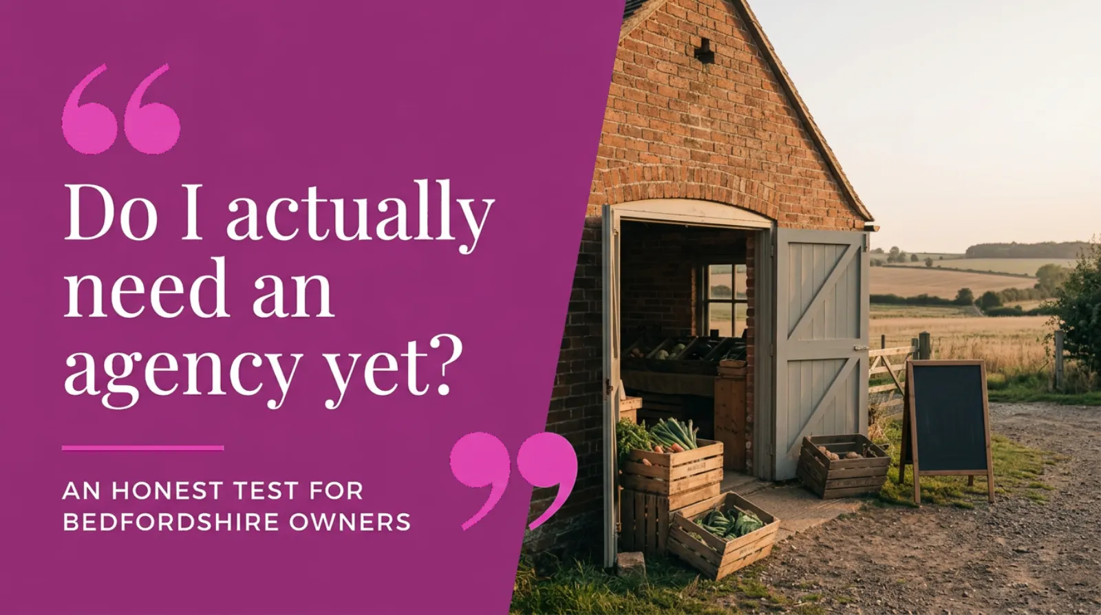 Do You Actually Need A Marketing Agency Yet? A Bedfordshire Owner's Honest Test