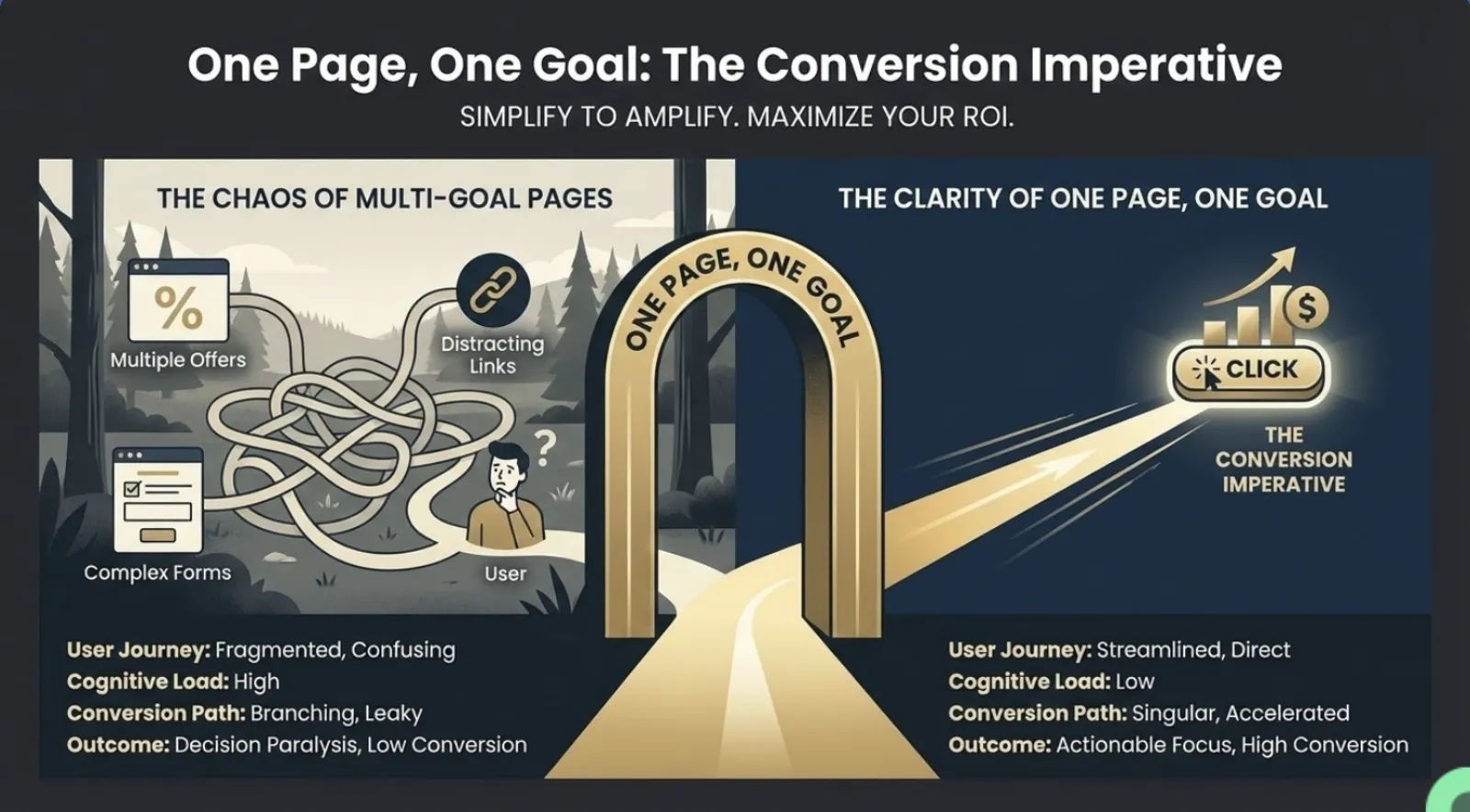 One Page, One Goal: The Conversion Imperative