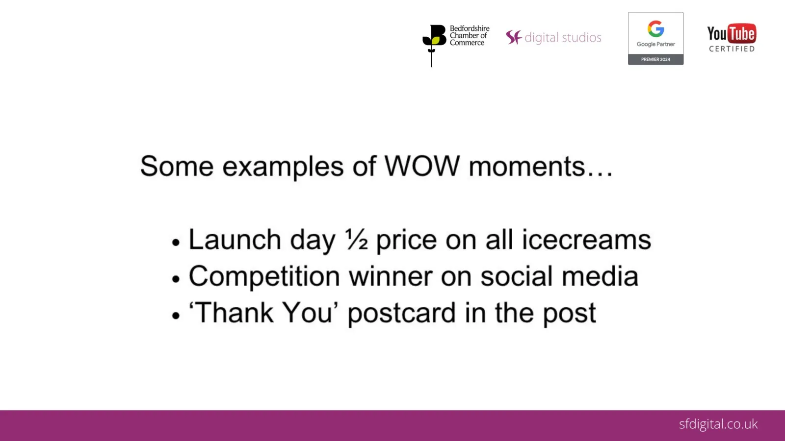 Examples Of WOW Moments