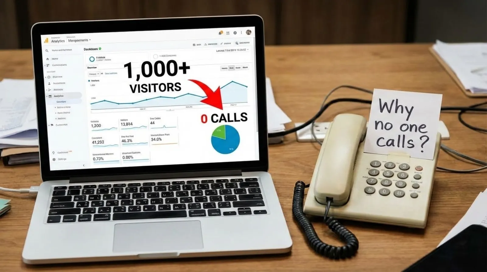 Why Your Website Gets 1,000 Visitors a Month and Almost None of Them Pick Up the Phone