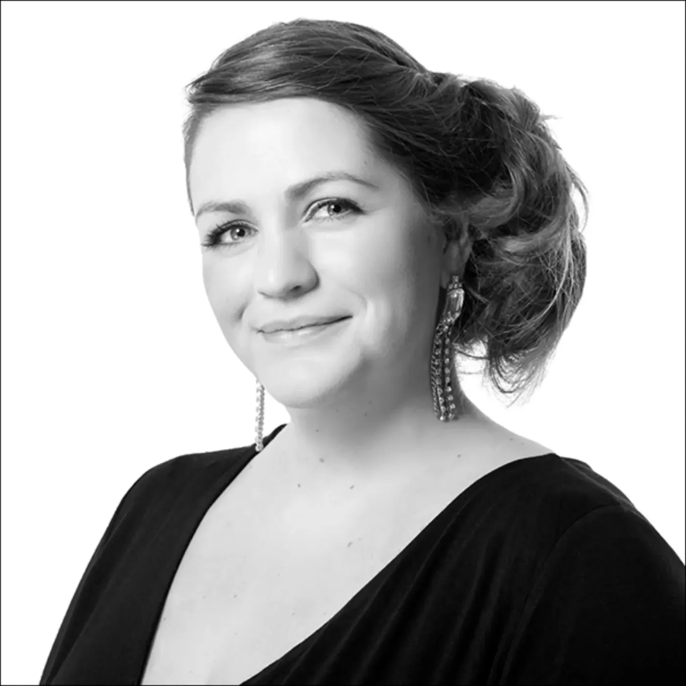Black-and-white team headshot photographed for Christie Paul Hair, Leighton Buzzard