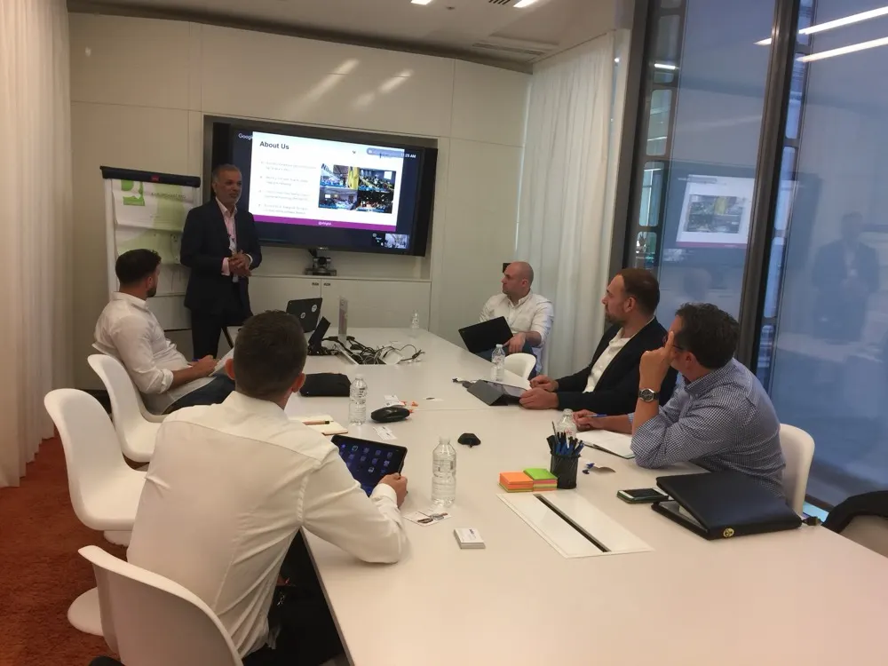 Presenting to our clients SEKO at Google London HQ