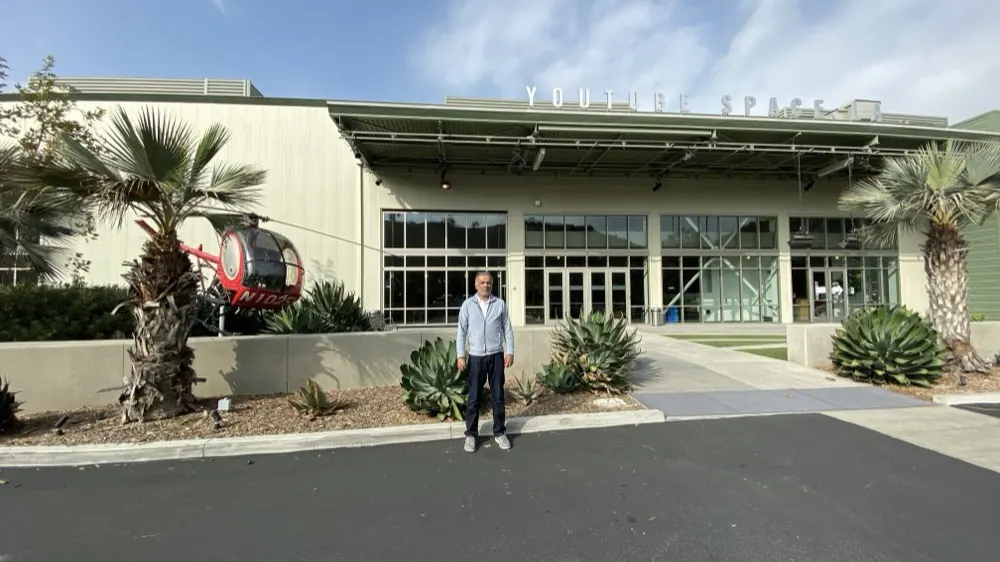 At YouTube Space, Los Angeles