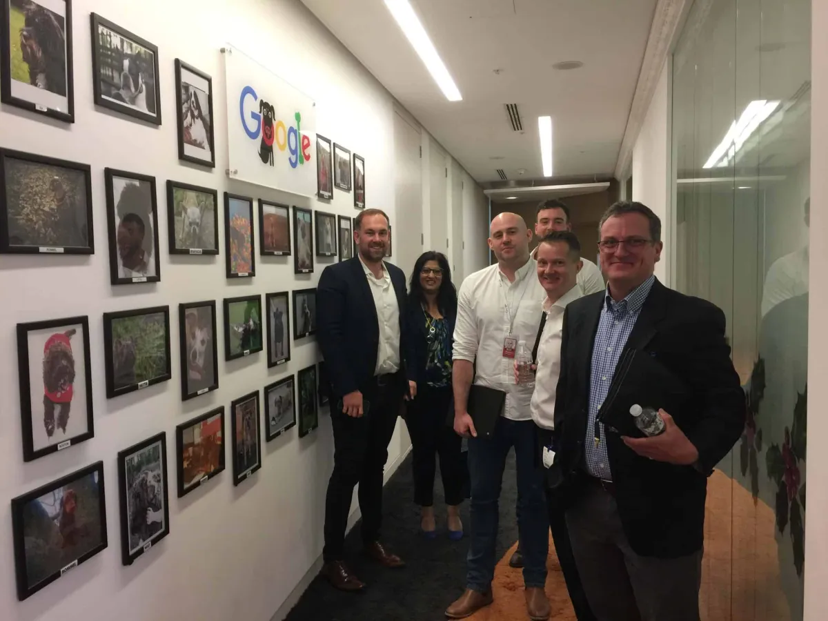 Uzair and Farzana with our client SEKO, at Google HQ London