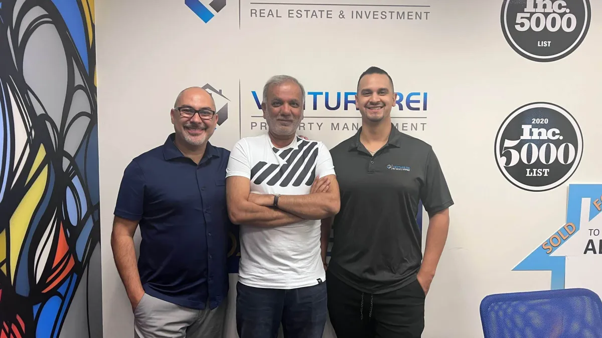 Uzair and Farzana with our client Venture REI, Arizona
