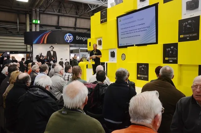 Uzair presenting for Nikon