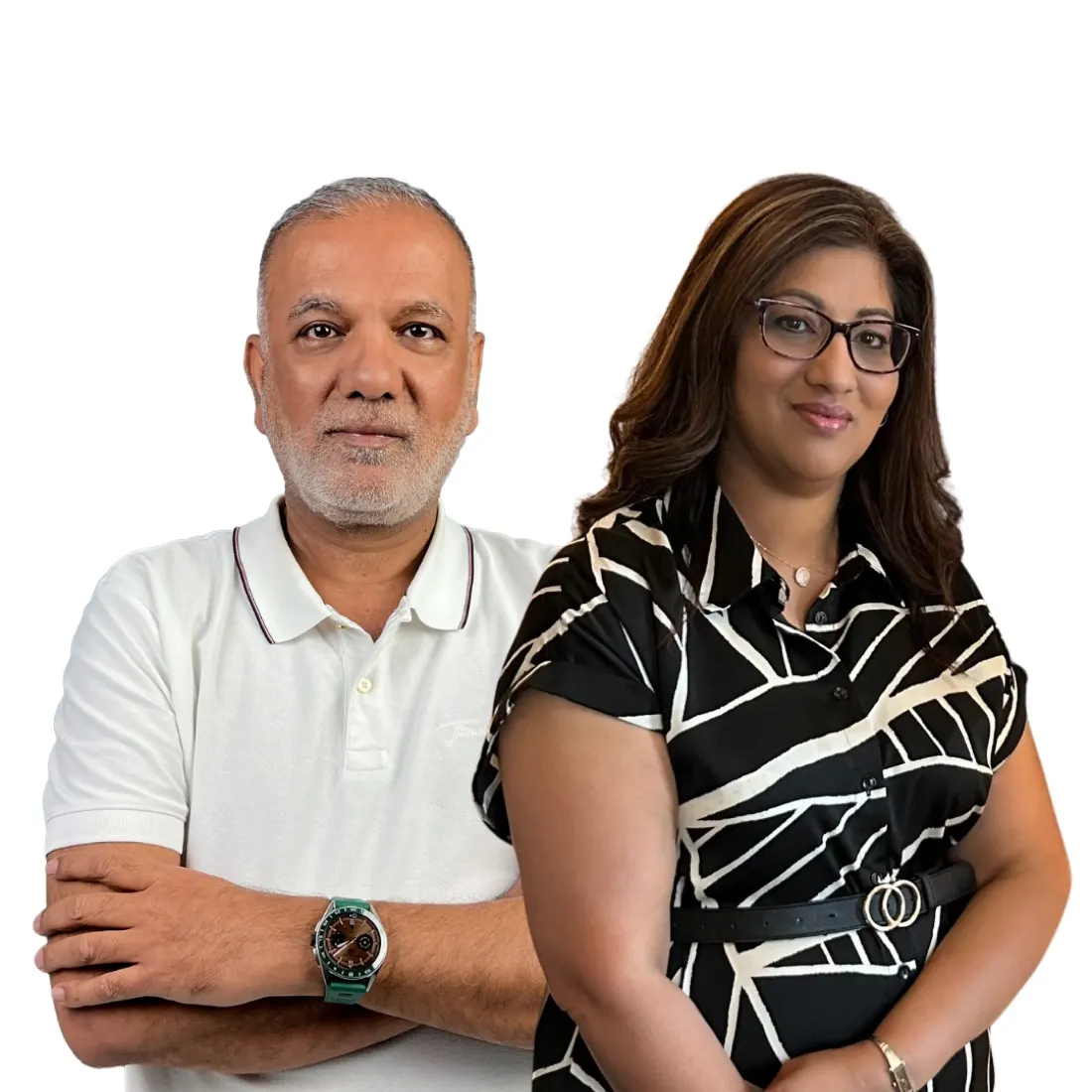 Uzair and Farzana, founders of SF Digital